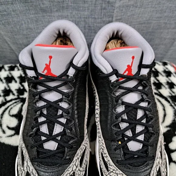 %Nike Jordan 11 Low IE Black Cement 919712-006 Men's size 10.5 / AJ12 - Picture 10 of 12